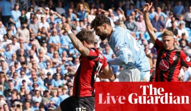 Manchester City 2-1 Bournemouth: Premier League – as it happened | Premier League