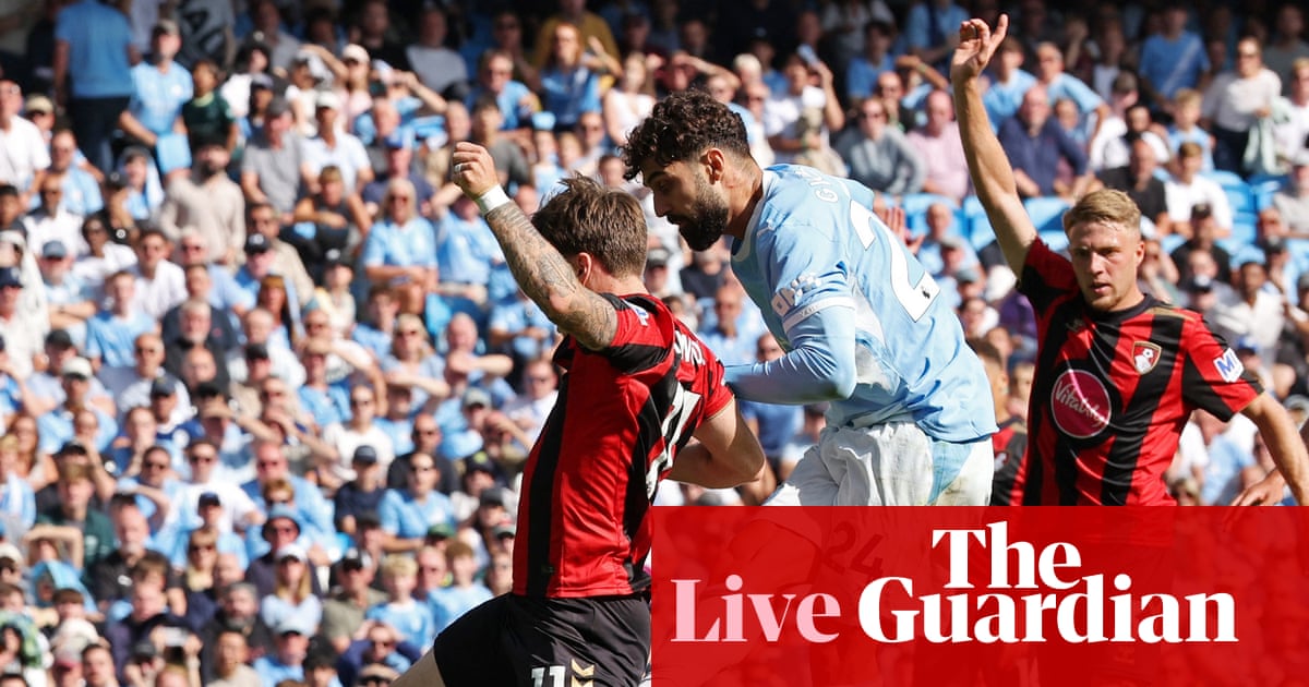 Manchester City 2-1 Bournemouth: Premier League – as it happened | Premier League