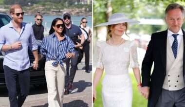 Harry and Meghan issue furious denial over ‘secret lunch’ with Geri and Christian Horner ahead of UK return