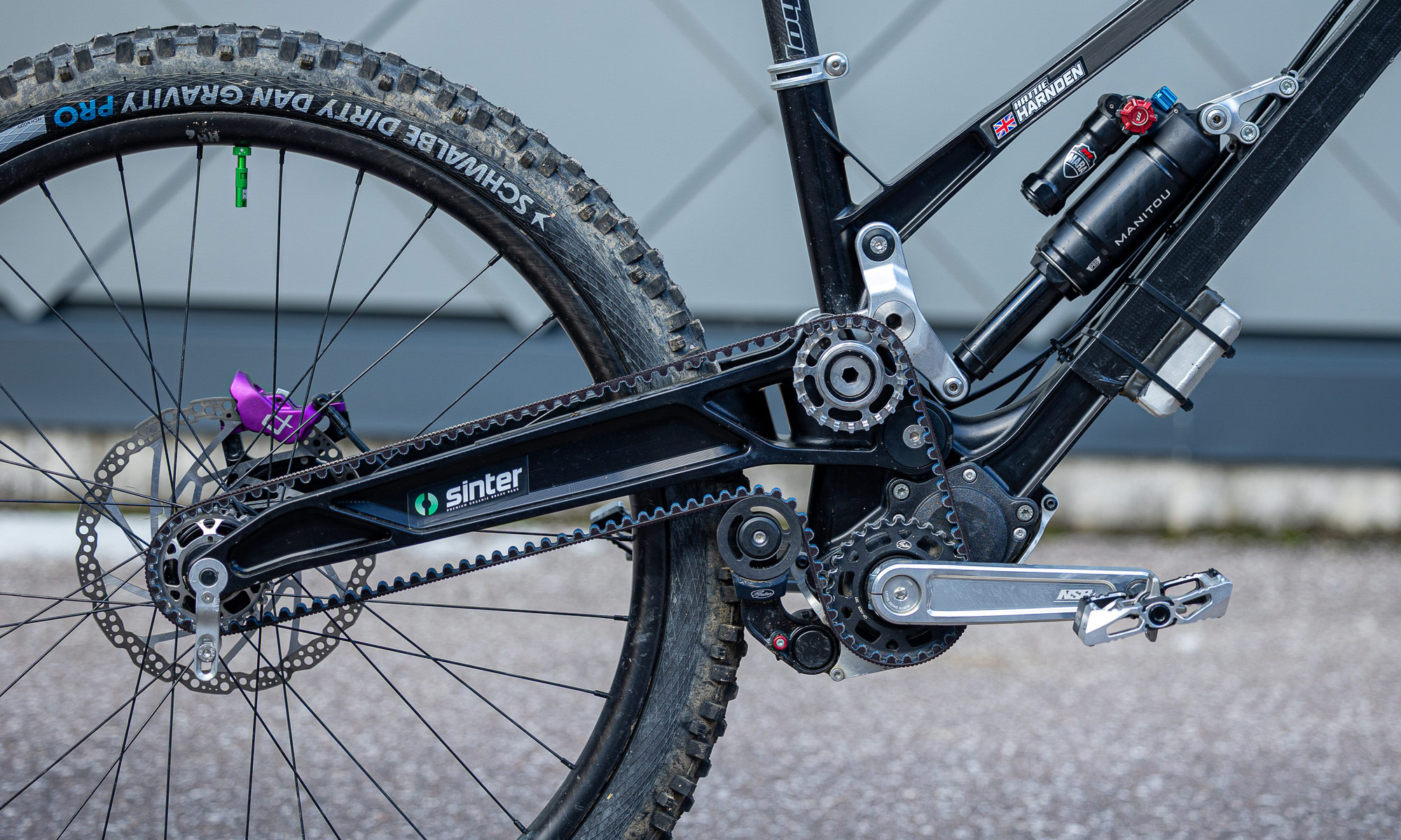 Harden's Gamux Sego gearbox belt-drive DH race bike: Gastes 100K Belted Purse-winning drivetrain
