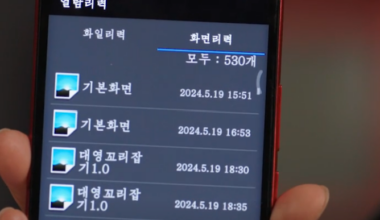 A smartphone used in North Korea frequently captures the user