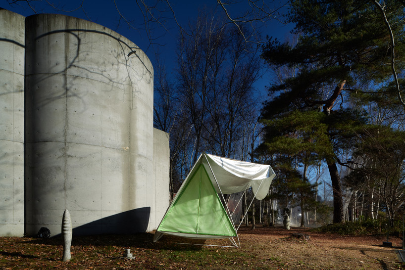 Tato Architects’ Arc Tent combines a hammock and outdoor shelter