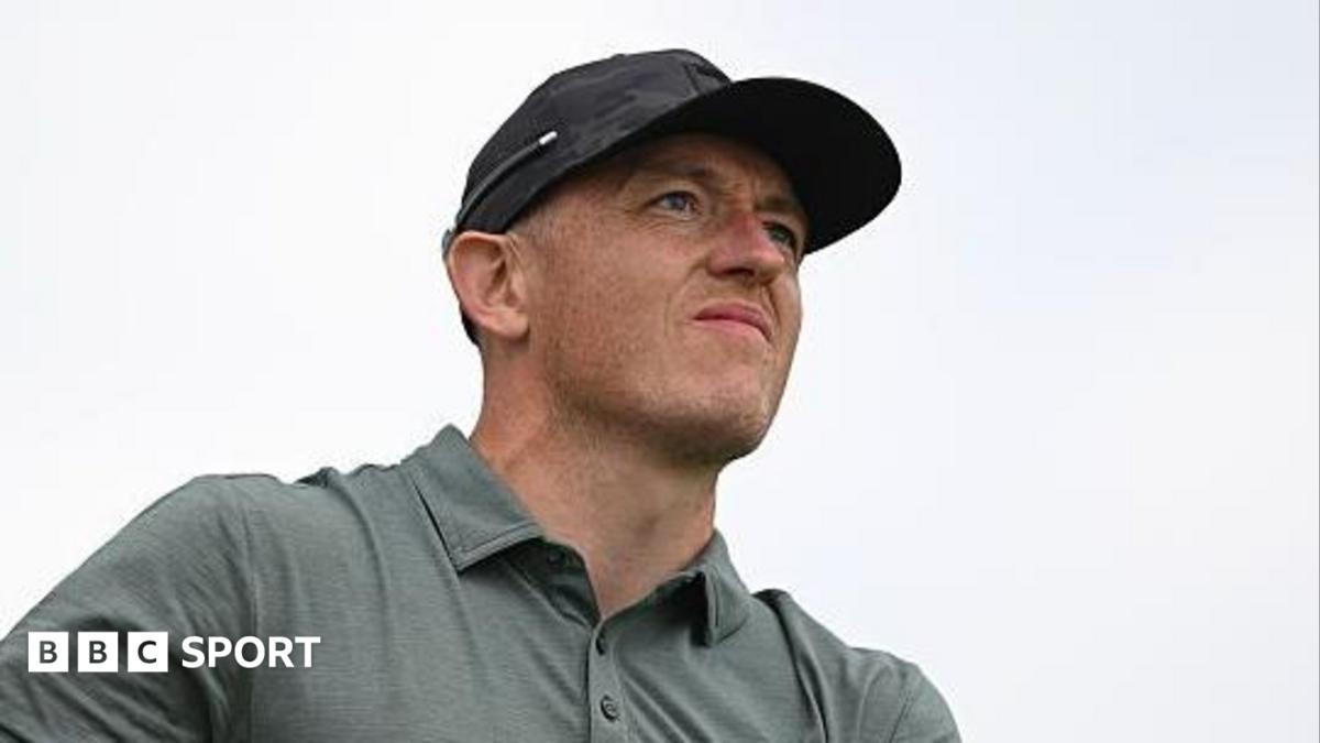 Owen Edwards looks up after playing a shot in Open qualifying last month