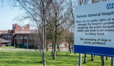 Visiting suspended at ward at Furness General Hospital