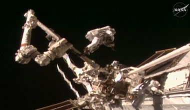 NASA, ESA astronauts complete spacewalk to install antenna - news.cgtn.com
