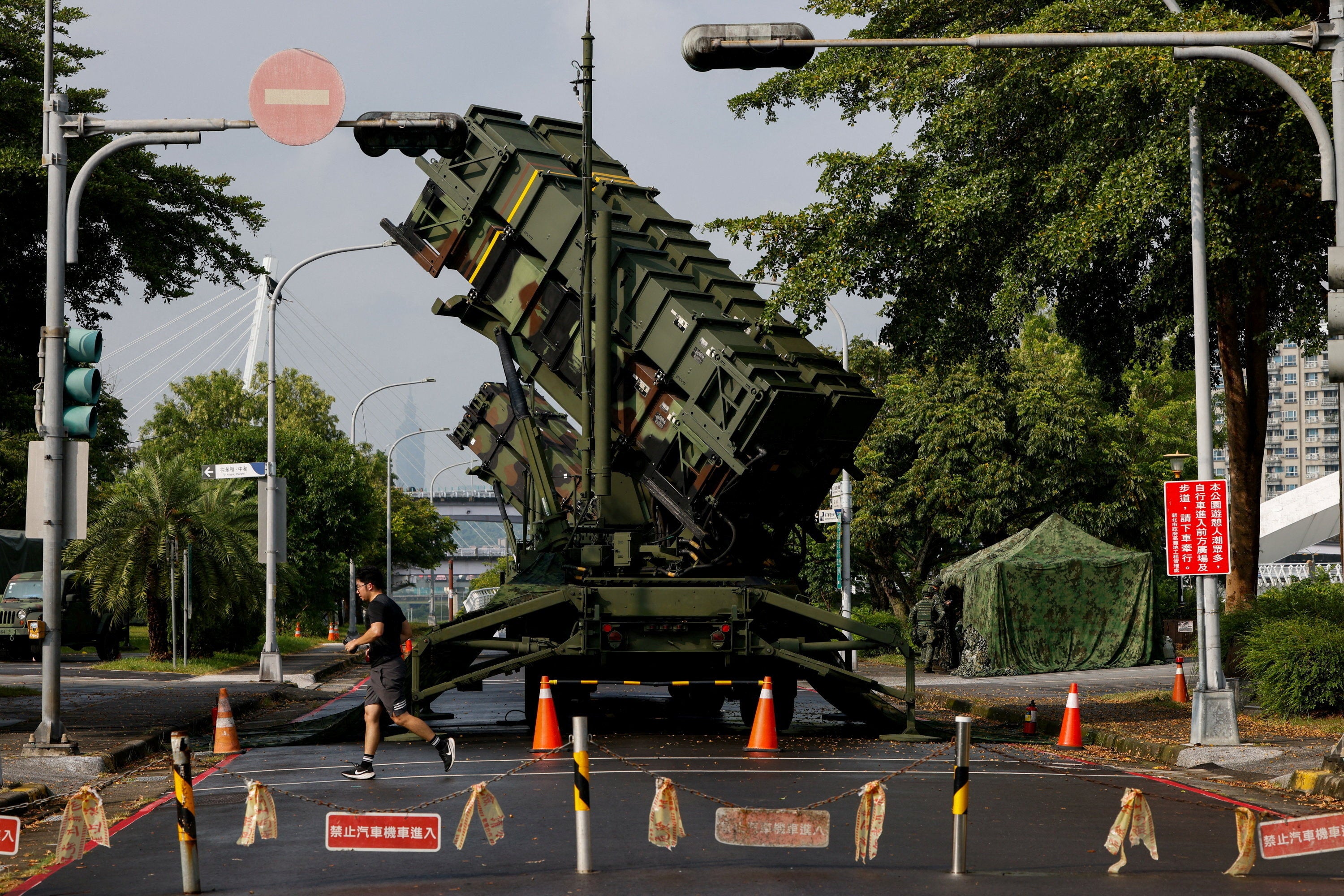 A Patriot missile system in Taiwan