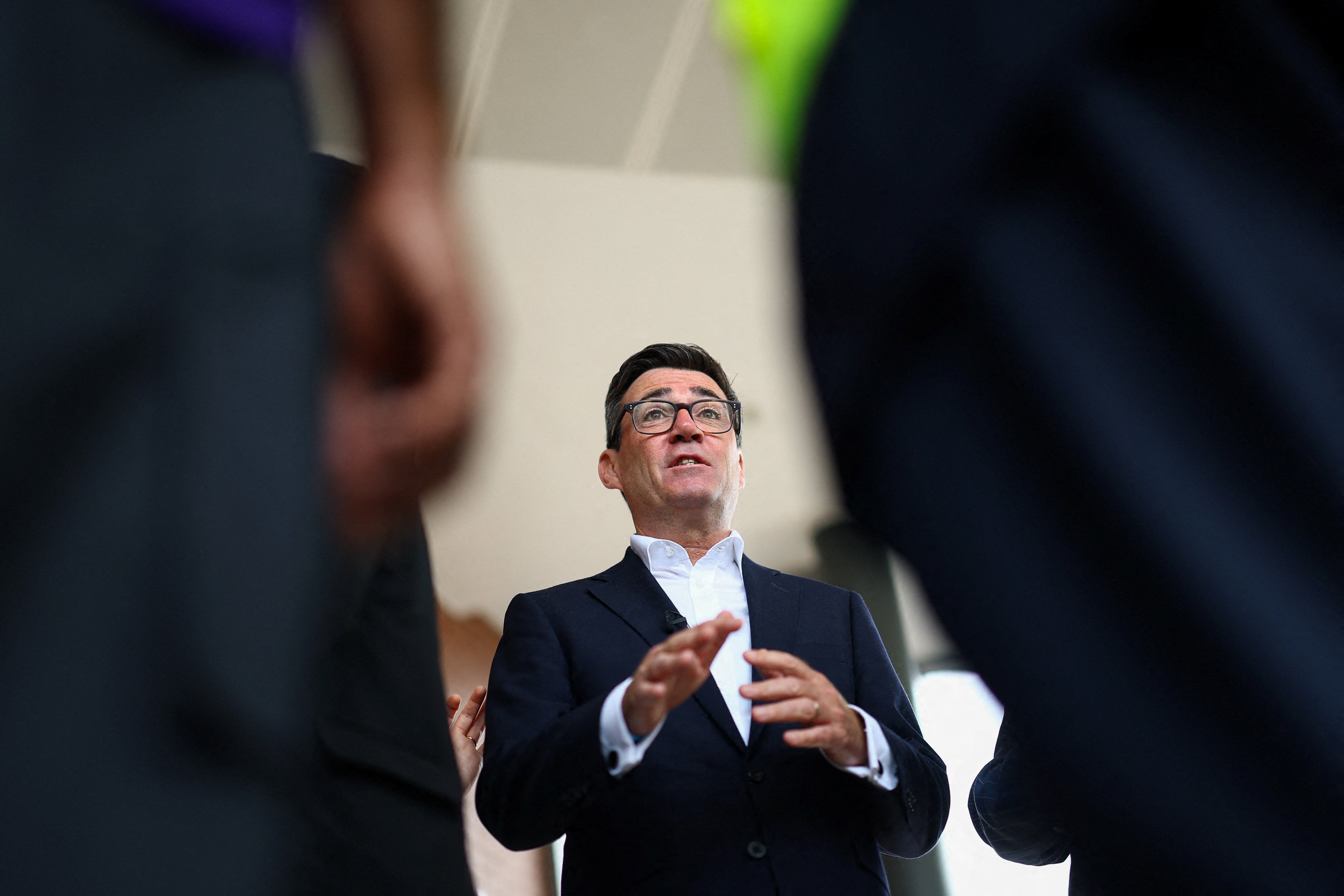During a visit to Wolverhampton bus station, Andy Burnham was asked what his message to Vladimir Putin was after Russia accused the UK of escalating the war and warned of consequences