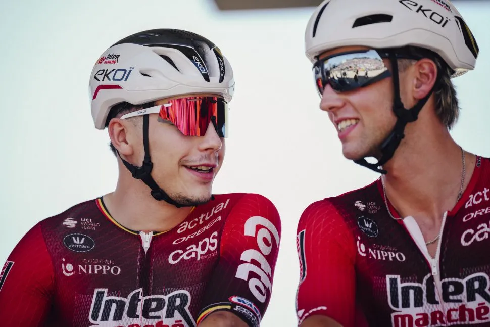 05/07/2026 - Tour de France 2026 - Étape 2 - Tarragone / Barcelone (168,5 km) - Arnaud DE LIE, Huub ARTZ (LOTTO INTERMARCHE)