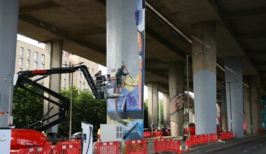 Glasgow murals covered up for filming of The Batman: Part II