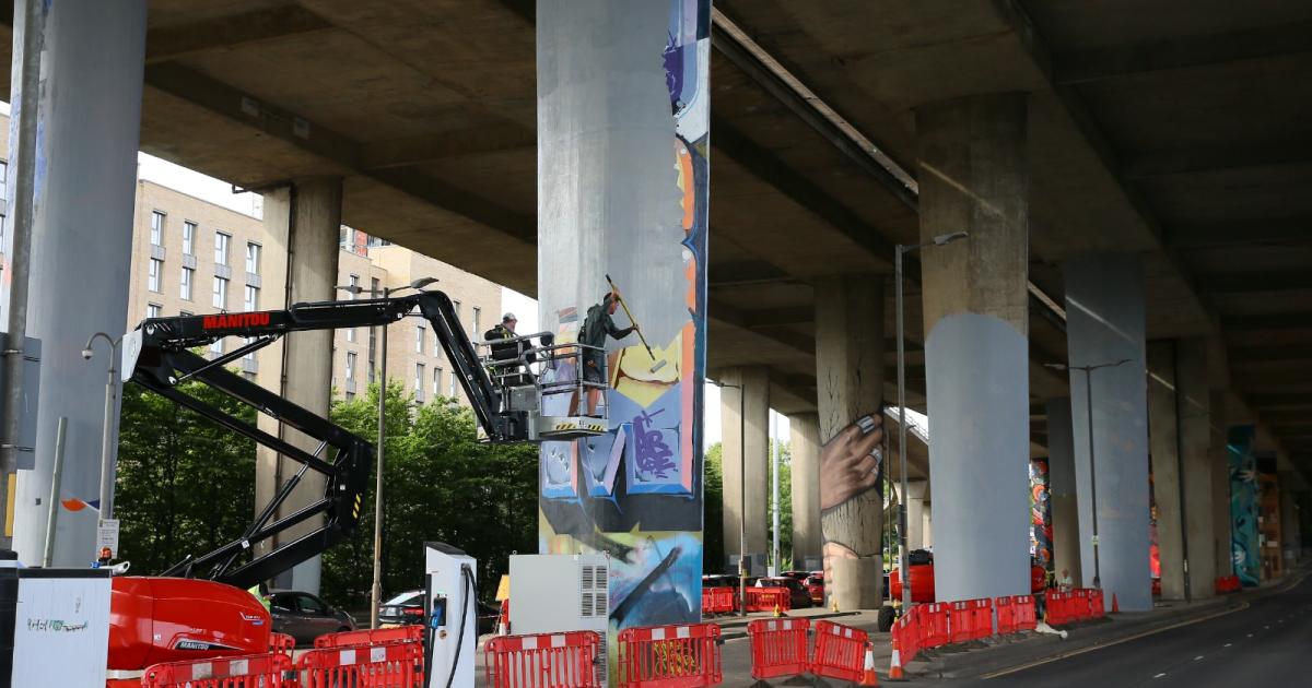 Glasgow murals covered up for filming of The Batman: Part II
