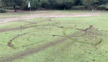 Vandals damage Poulton Park Golf Club fairways and greens