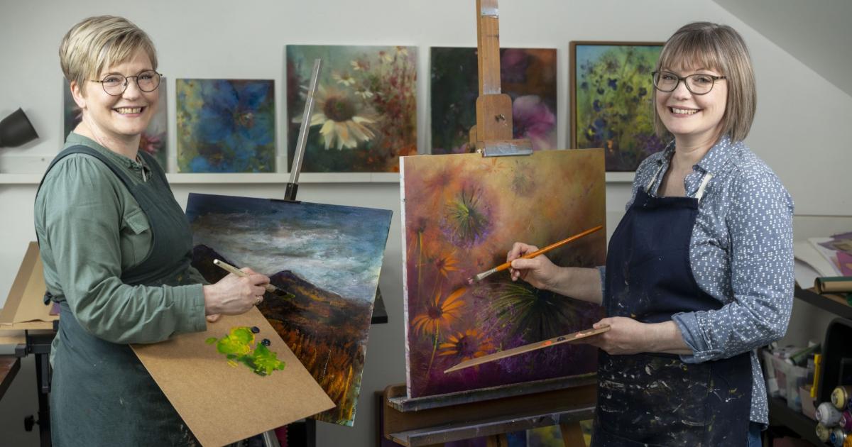 Twin sisters to stage art showcase at Borders gallery