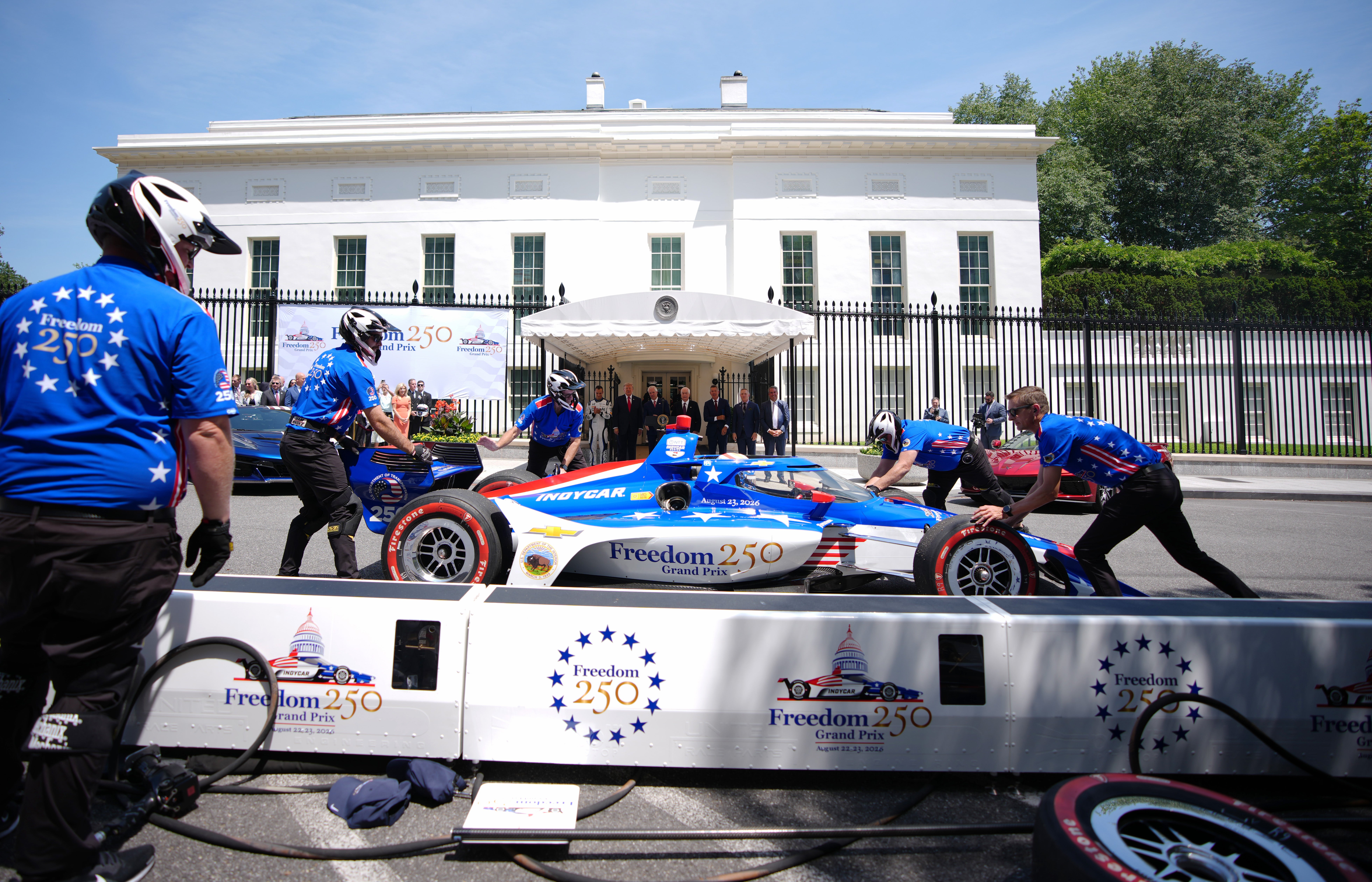 IndyCar drivers will reach speeds of up to 185 mph during the race, which will take place in the heart of the nation’s capital, in and around museums and government buildings