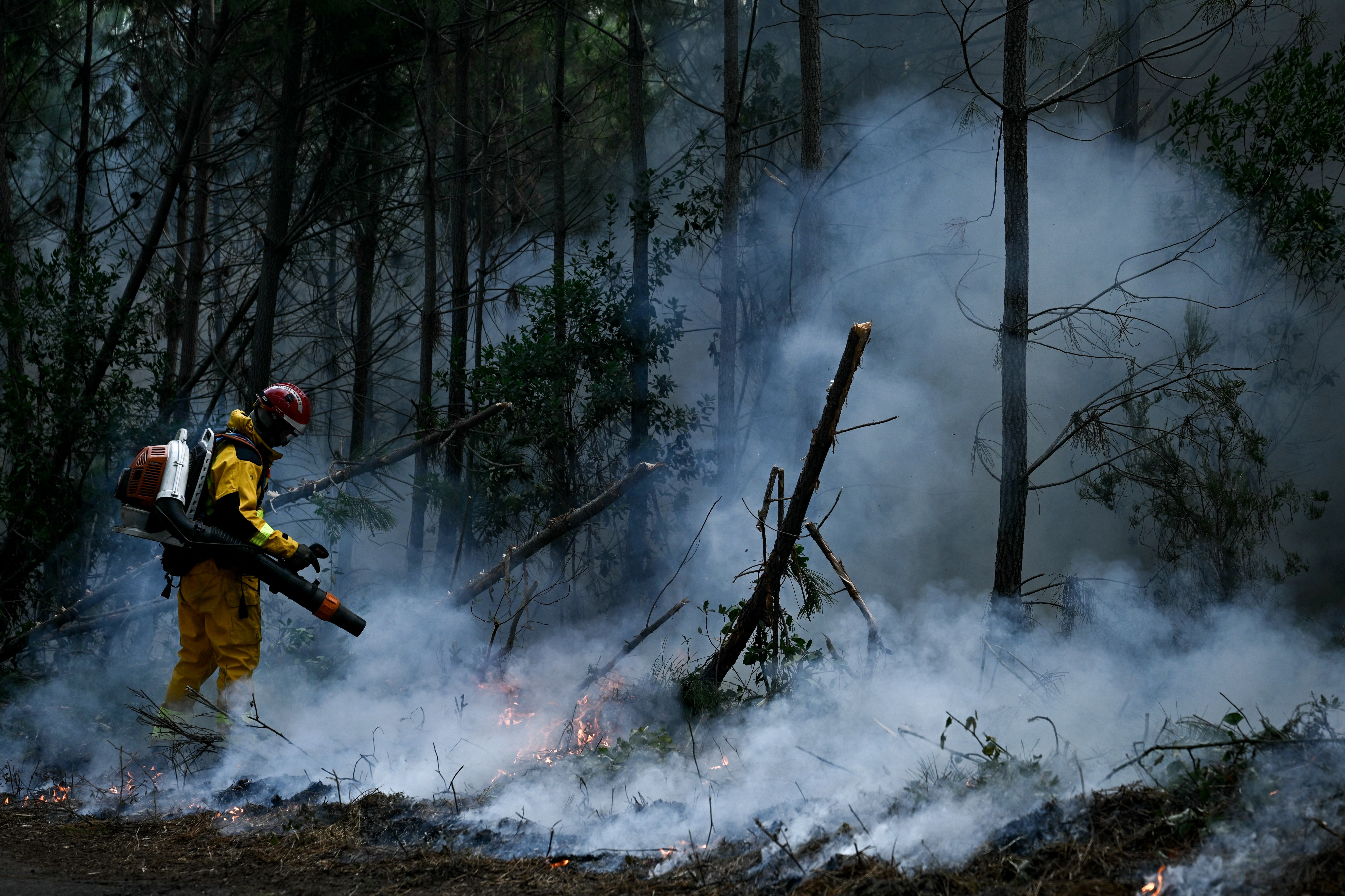In France, a fire has burned through an area four times the size of Paris