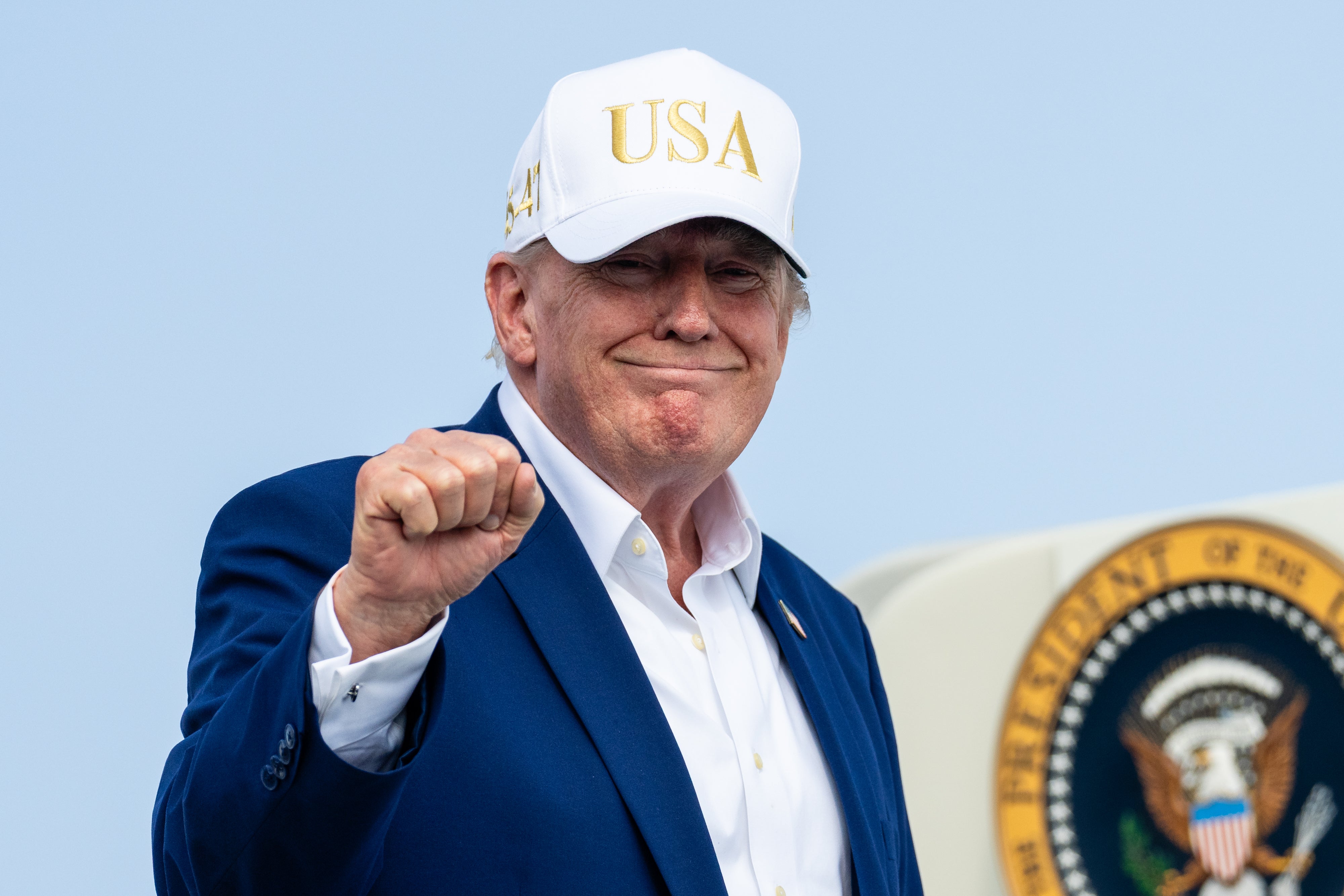 President Donald Trump appeared to flex that his second term had lower cumulative inflation than past presidencies – though it’s missing six months of data
