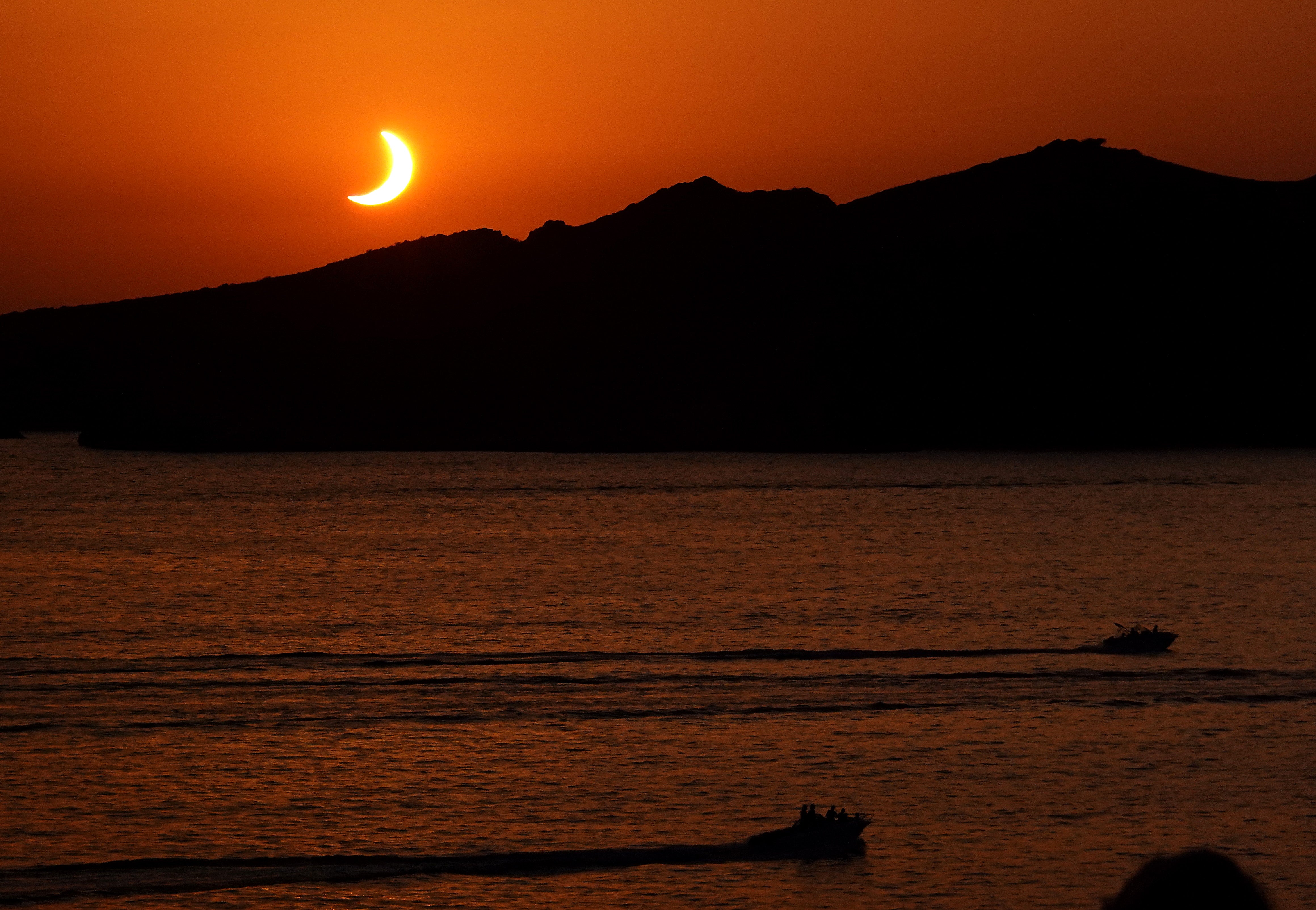 Parts of Spain were plunged into total darkness