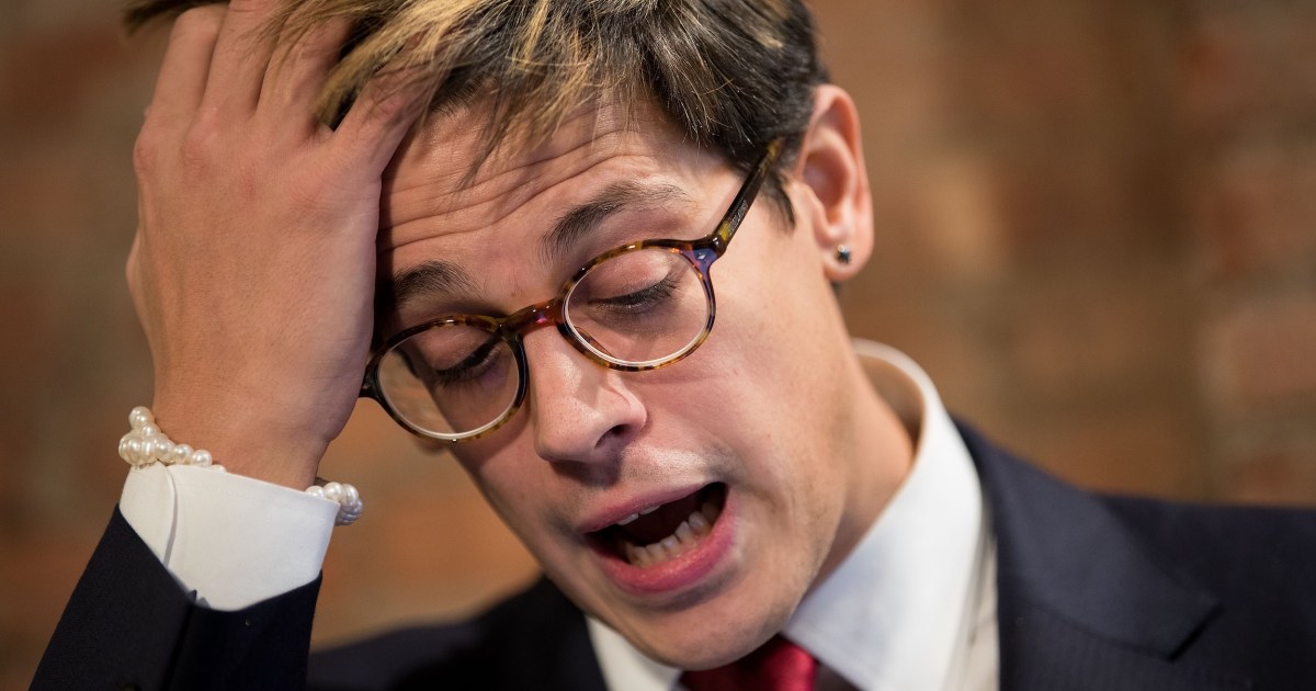 Far-right provocateur Milo Yiannopoulos deported to U.K., DHS says