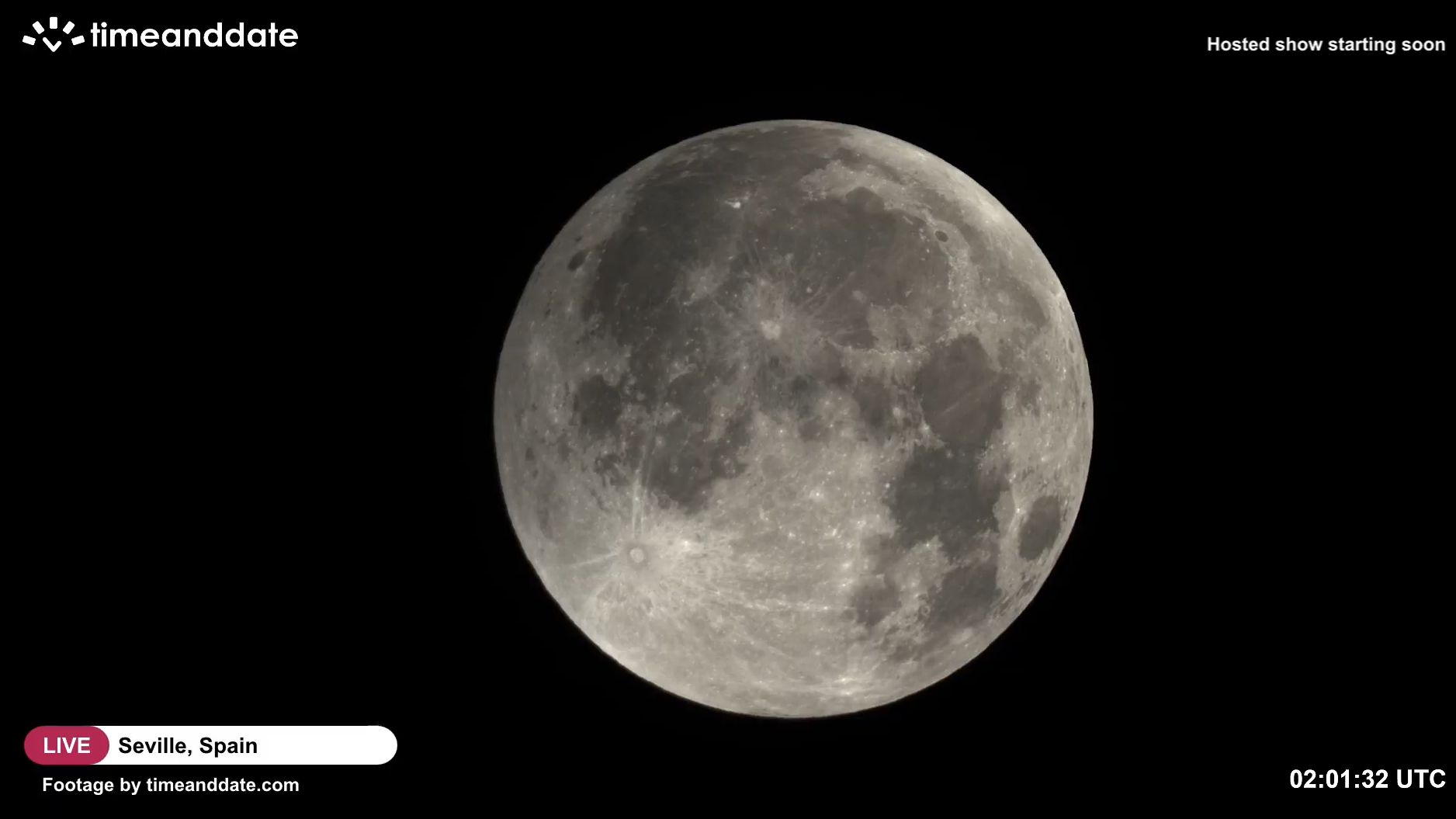 close up view of the moon in the night sky.