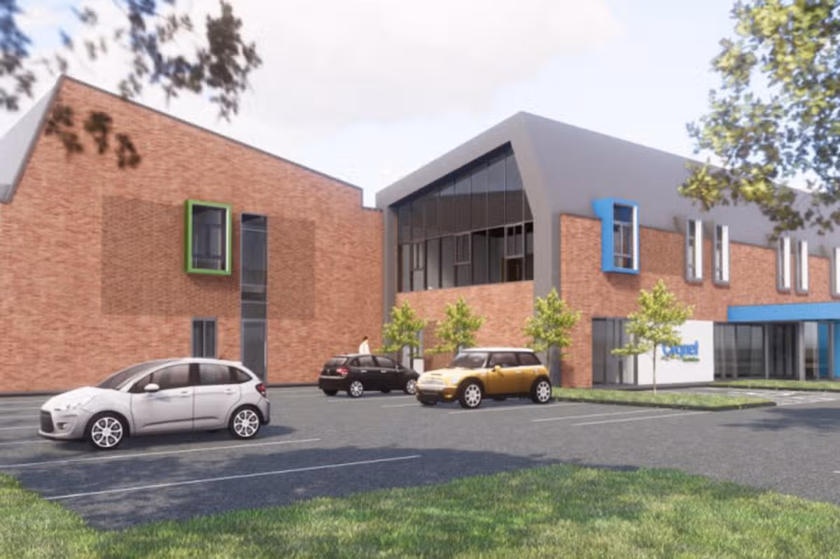 Artist impression of new mental health hospital for Ribston Avenue in Exeter