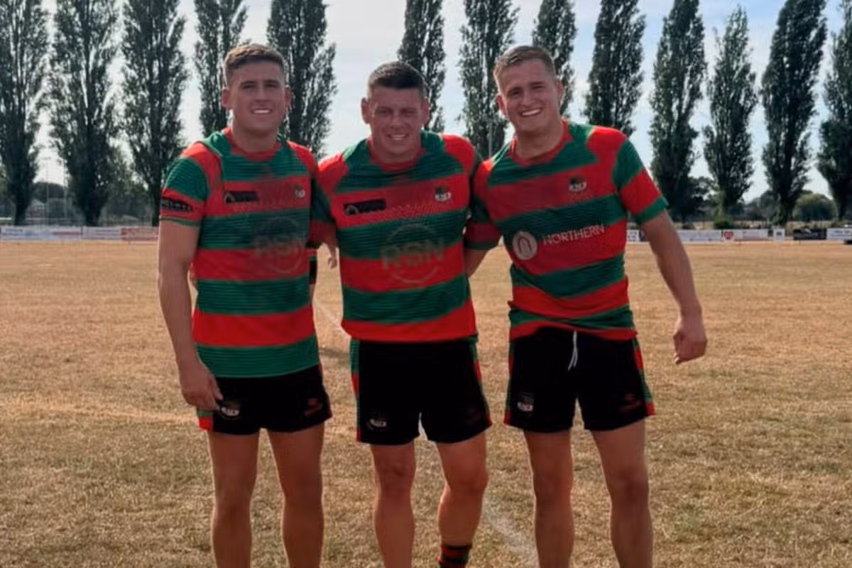 Lee Radford played for Myton Warriors alongside sons Brad and Logan.