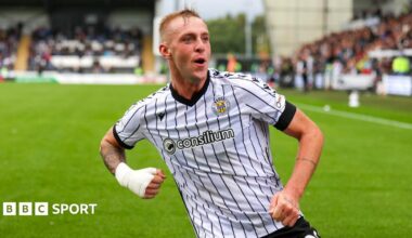 St Mirren's Killian Phillips celebrates