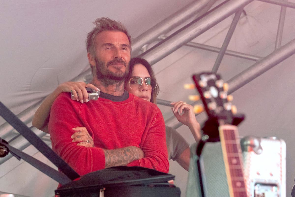 David and Victoria Beckham proudly watch son Cruz make Reading Festival debut - London Evening Standard