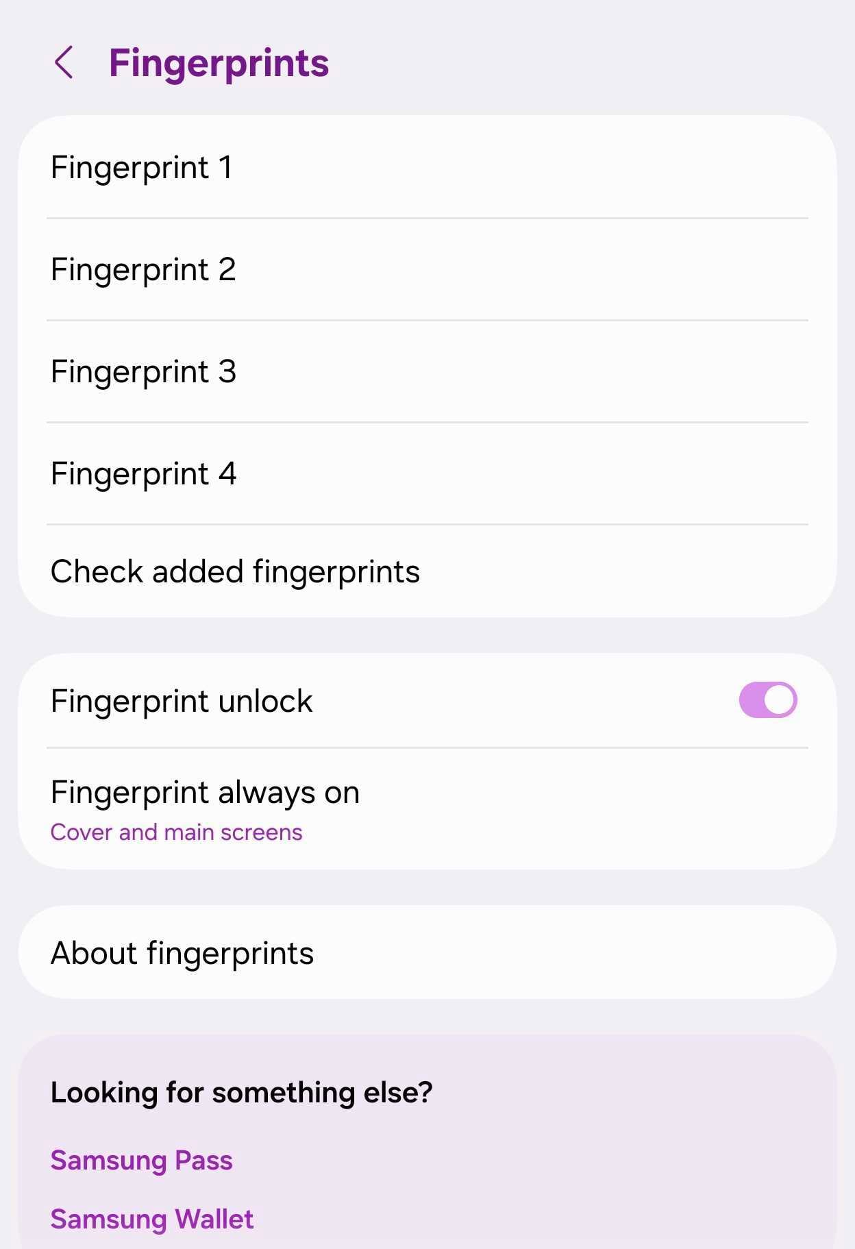 Galaxy Z Fold 8 fingerprint options