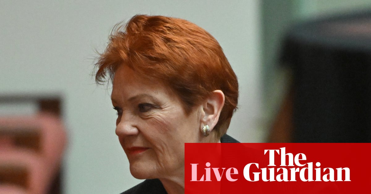 Australia politics live: One Nation files three years of overdue financial returns hours before deadline | Australia news