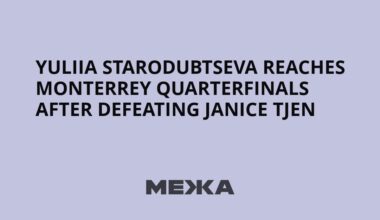 Yuliia Starodubtseva reaches Monterrey quarterfinals after defeating Janice Tjen | Ukraine news