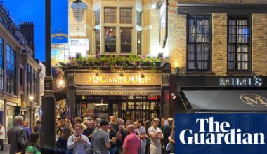 Council wants pubs in London’s Soho and West End to limit standing | Hospitality industry