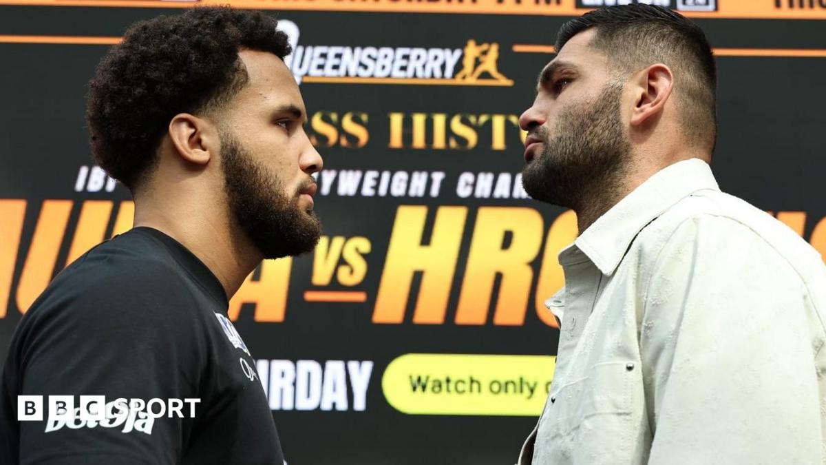 Filip Hrgovic slaps Moses Itauma at weigh-in