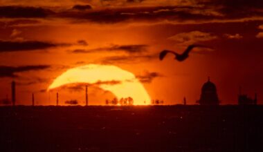 In pictures: Stargazers treated to astral delight with eclipse and Perseid shower on same evening