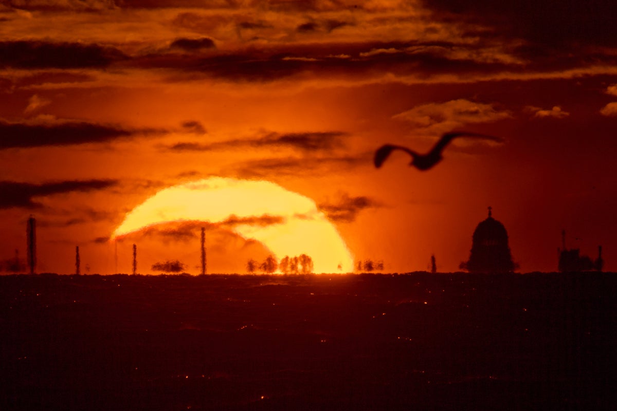 In pictures: Stargazers treated to astral delight with eclipse and Perseid shower on same evening