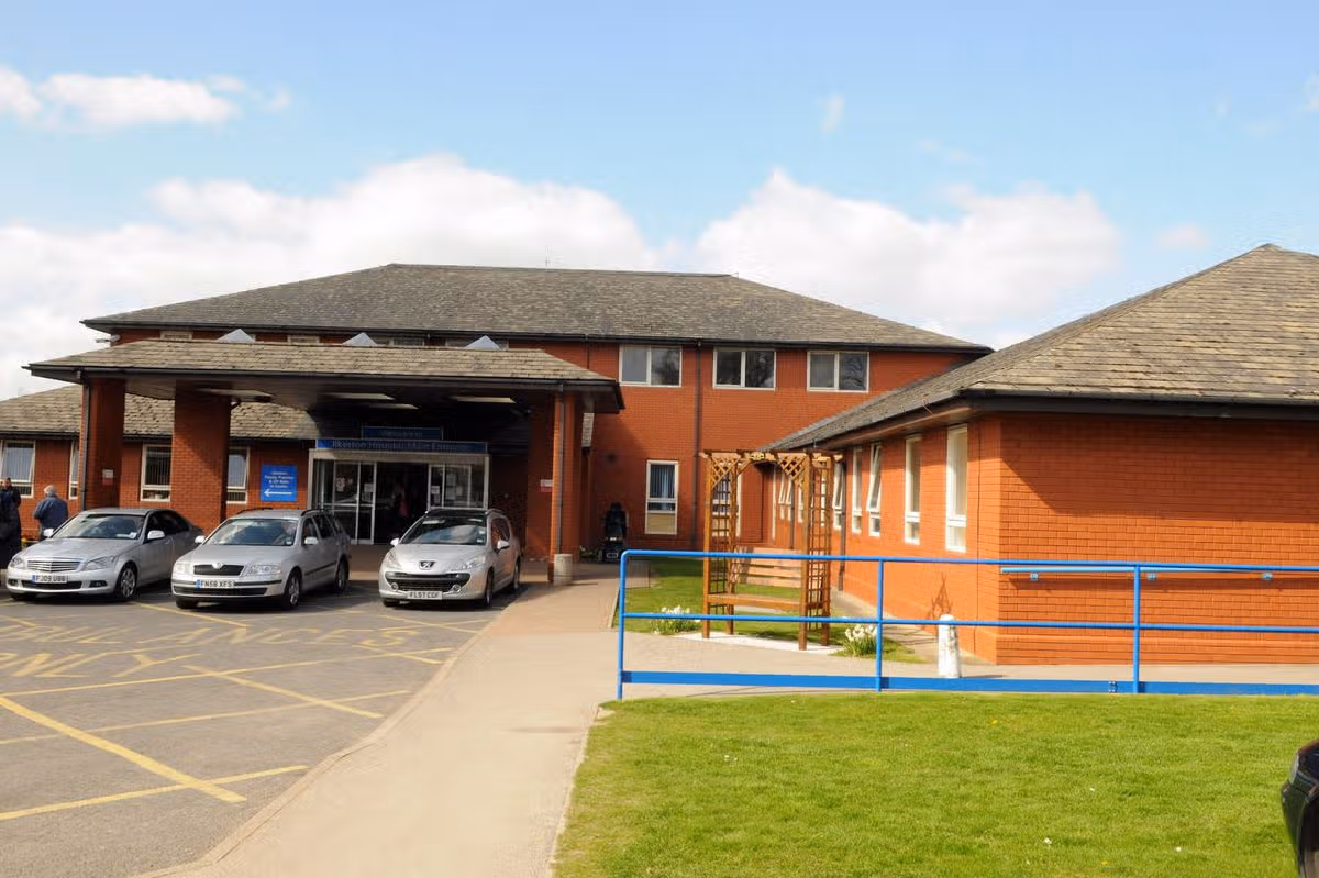 The exterior of Ilkeston Community Hospital
