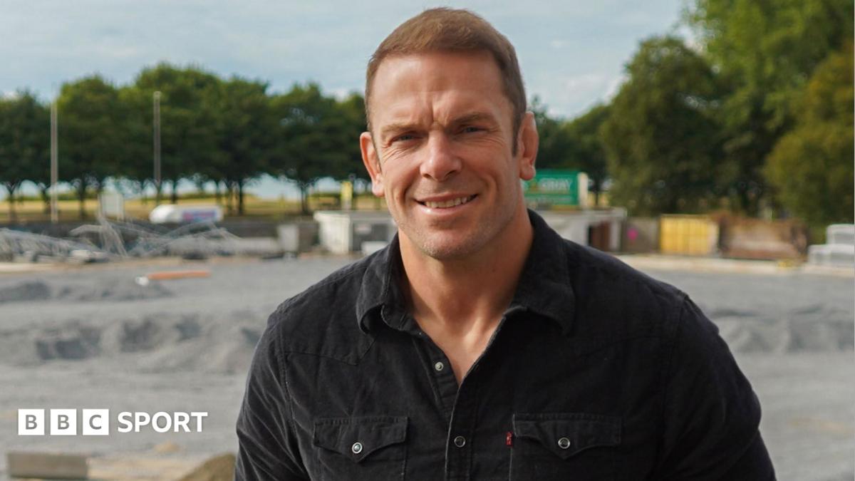 Alun Wyn Jones pictured at St Helen's as work continues on the Ospreys' revamped ground
