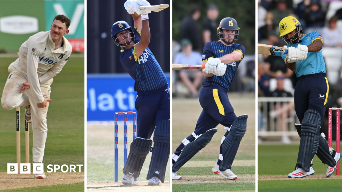 Warwickshire quartet (from left) Rob Yates, Vansh Jani, George Garton and Zen Malik