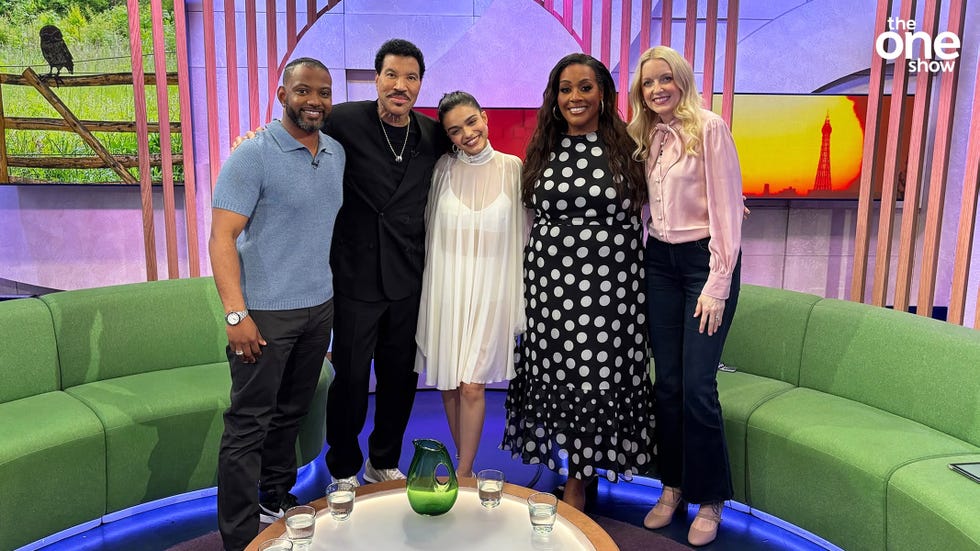 JB Gill, Lionel Richie, Rachel Zegler, Alison Hammond, Lauren Laverne, The One Show jb gill, lionel richie, rachel zegler, alison hammond, lauren laverne, the one show