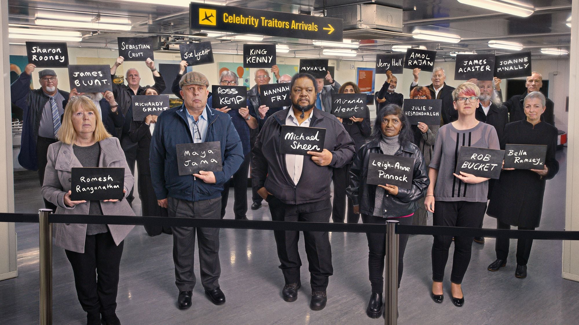The cast of ‘The Celebrity Traitors’ series two is announced – with a few spelling mistakes...