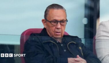 David Sullivan in the hospitality area at West Ham