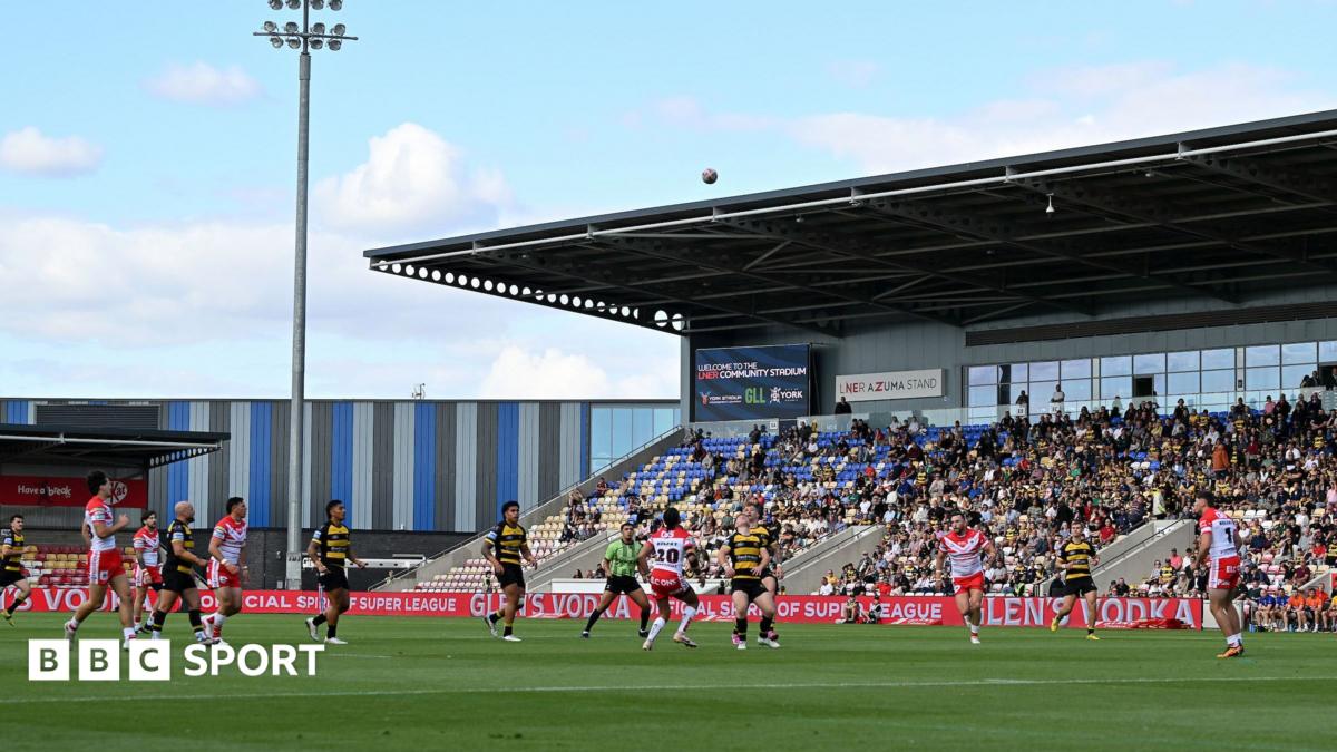 York Knights in action against St Helens in Super League