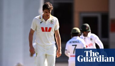 Australia bowlers toil as Tanzid Hasan ton puts Bangladesh in command of first Test | Australia cricket team