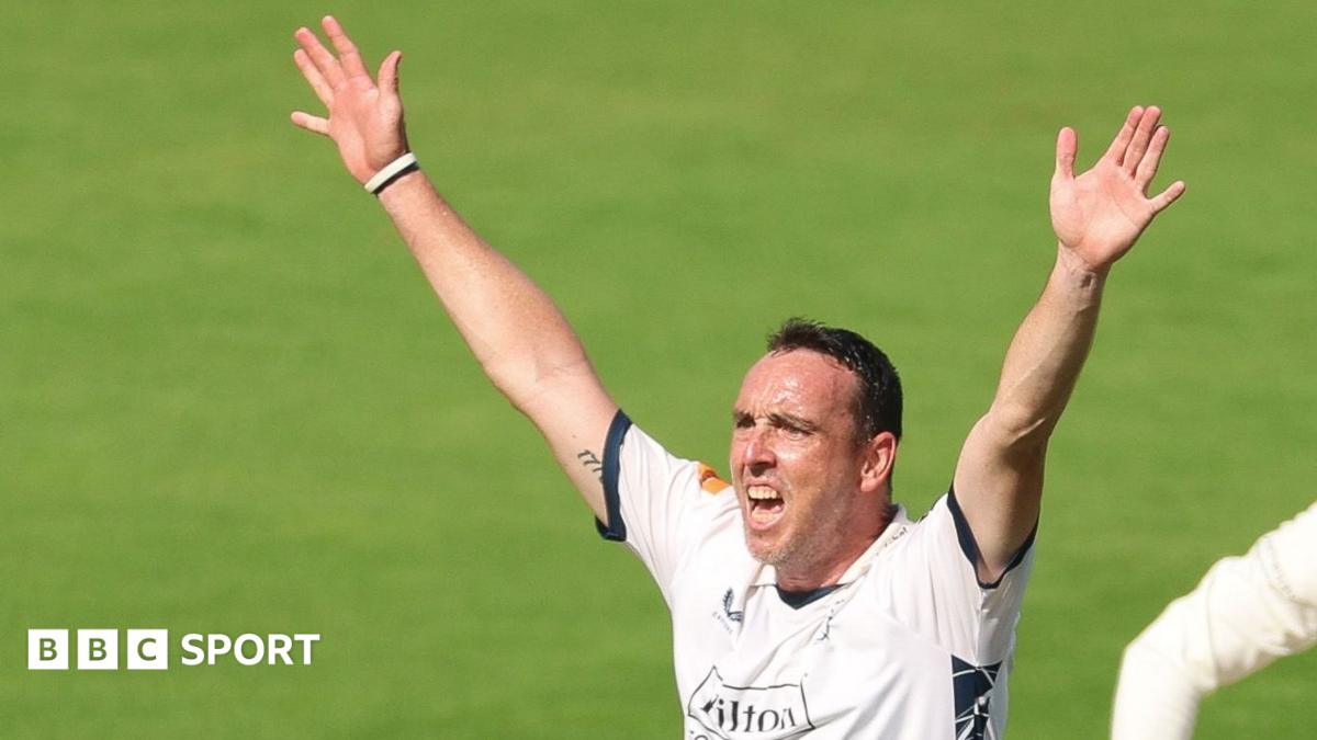 Kyle Abbott celebrates