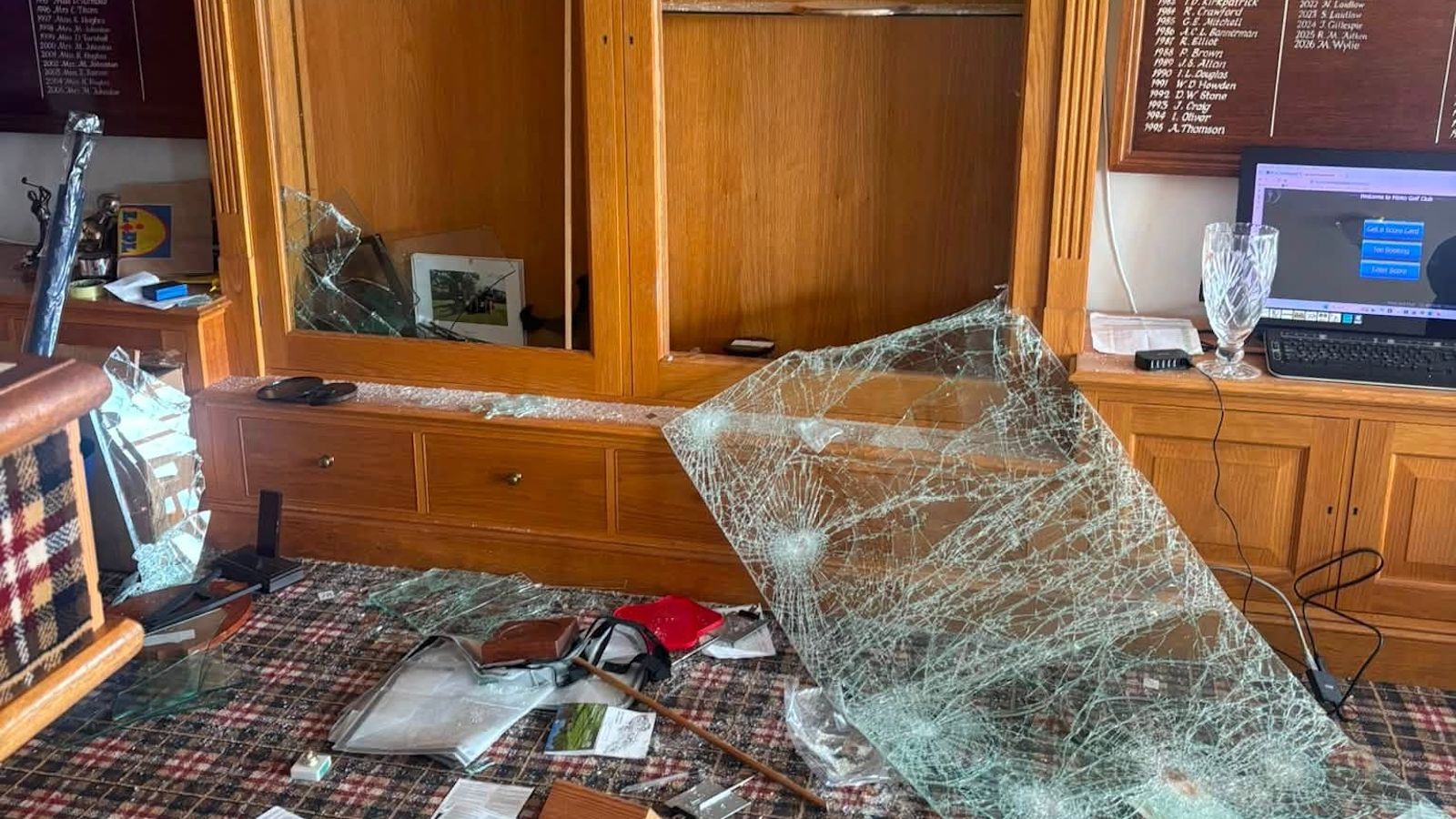 Trophies stolen as golf club broken into on its charity fundraising day