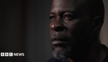 A close-up of the face of Richard Itoro