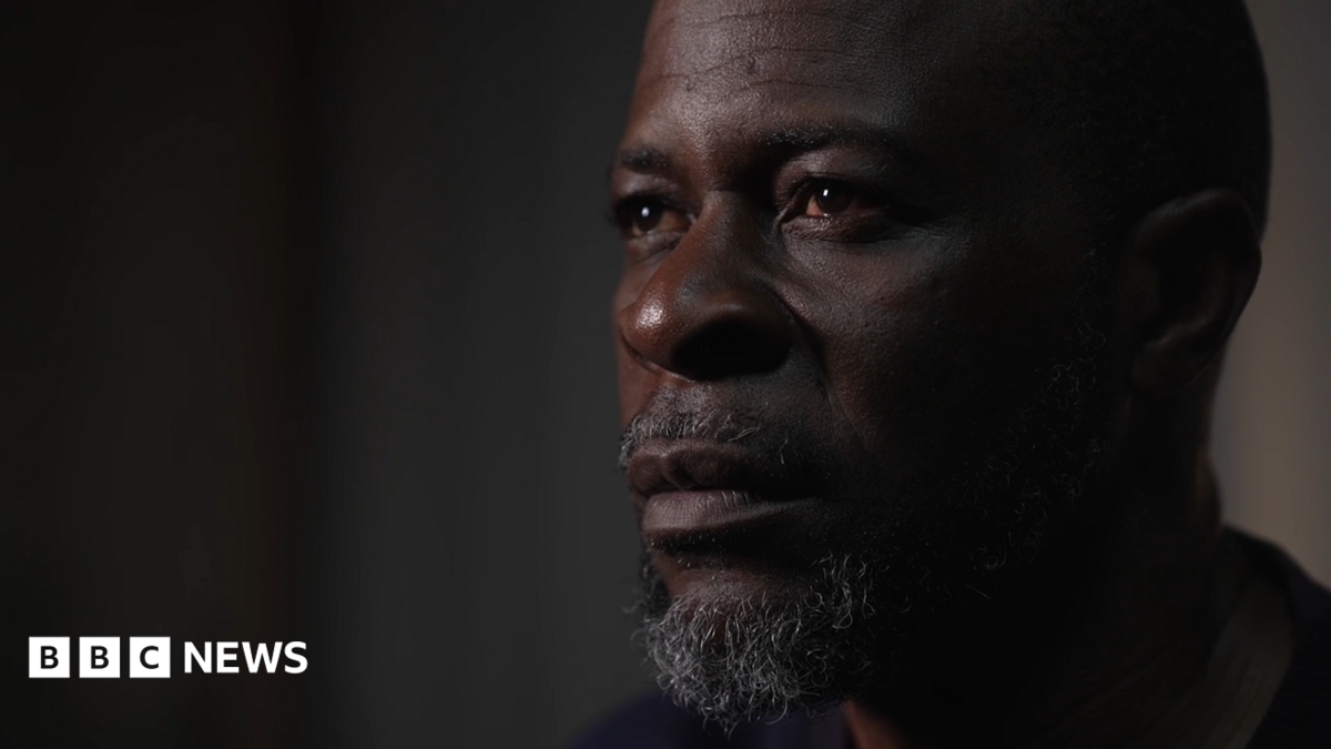 A close-up of the face of Richard Itoro