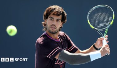 Carlos Alcaraz practises at the 2026 US Open