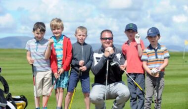 When Barrow youngsters took to the course at Barrow Golf Club
