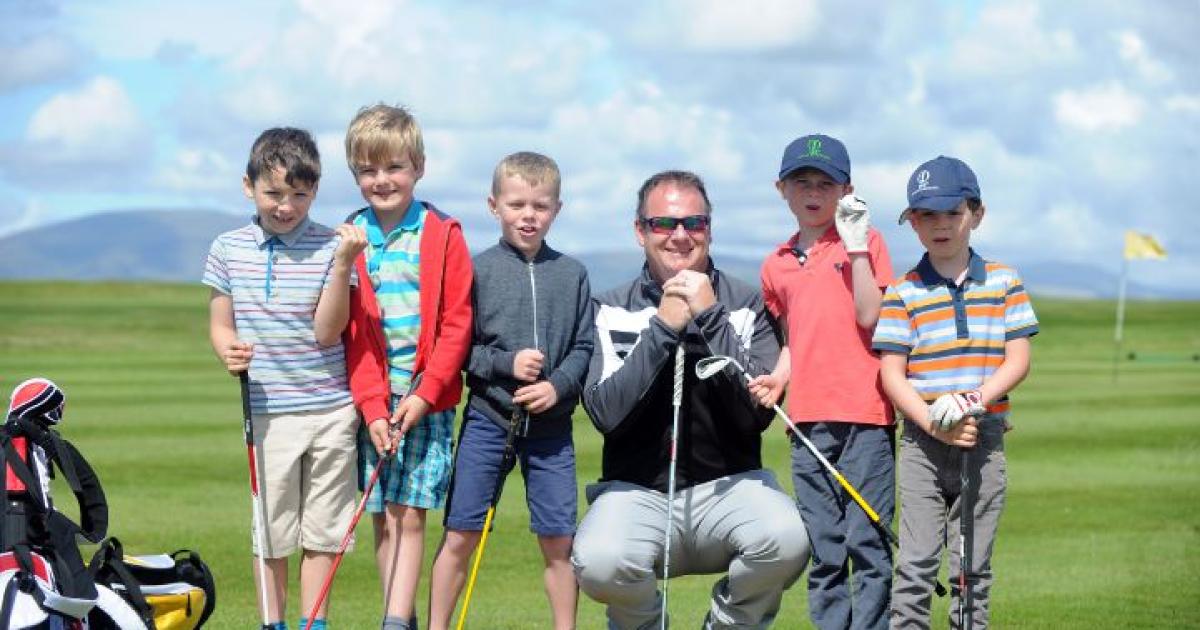 When Barrow youngsters took to the course at Barrow Golf Club
