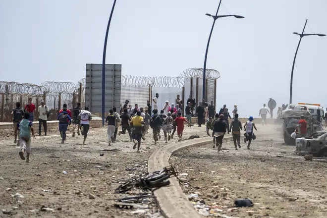 Undocumented migrants, mostly young men, who entered Spain's North African enclave of Ceuta illegally, begin returning to Morocco after realizing their chances of obtaining legal status in Spain are unlikely