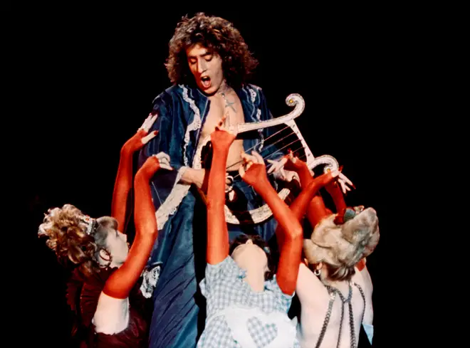 Roger Daltrey as Franz Liszt (glam rock era version) in Ken Russell's Lisztomania, 1975.